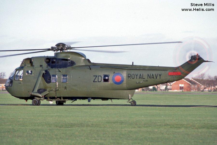 Helicopter Westland Sea King HC.4 Serial wa 913 Register ZA299 used by Pakistan Navy ,Vector Aerospace ,Fleet Air Arm RN (Royal Navy). Built 1981. Aircraft history and location