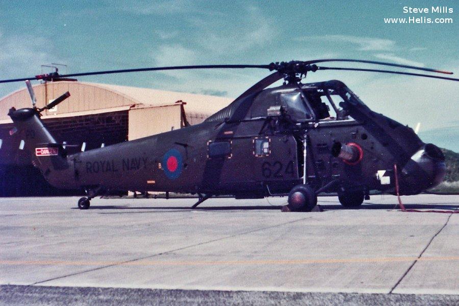 Helicopter Westland Wessex HU.5 Serial wa489 Register XT767 used by Fleet Air Arm RN (Royal Navy). Built 1967. Aircraft history and location