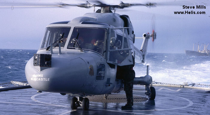 Helicopter Westland Lynx HAS2 Serial 080 Register XZ248 used by Fleet Air Arm RN (Royal Navy). Built 1978. Aircraft history and location