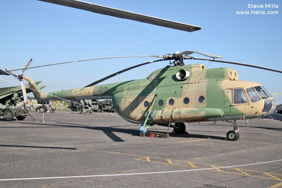 Helicopter Mil Mi-8 Hip (1st Gen) til 1970 Serial 12 33 Register 93+01 398 used by Luftwaffe (German Air Force) ,luftstreitkrafte (east germany air force). Aircraft history and location