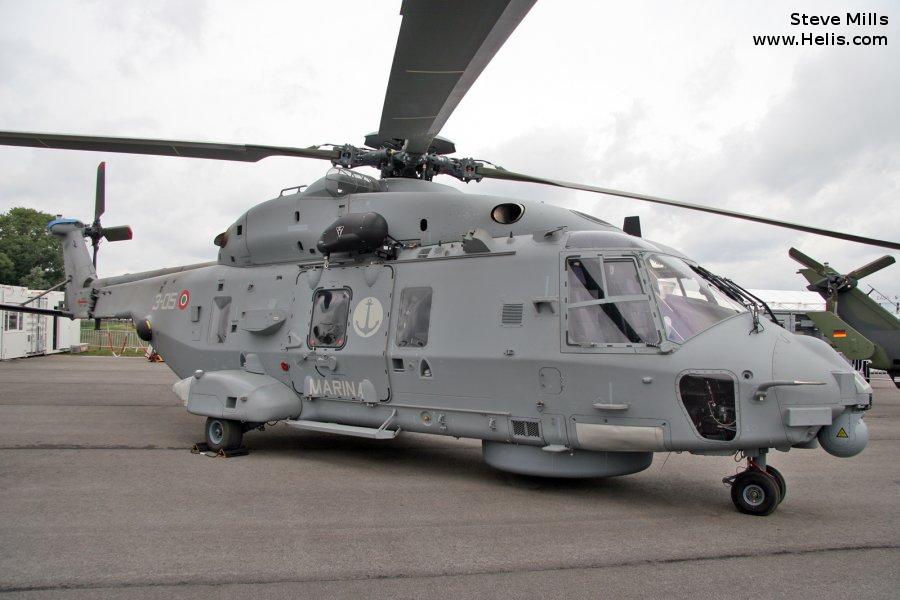 Helicopter NH Industries NH90 NFH Serial 1042 Register MM81581 used by Marina Militare Italiana (Italian Navy). Aircraft history and location