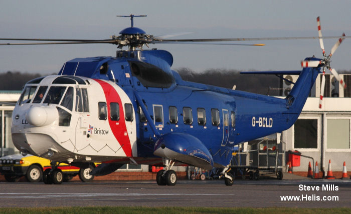 Helicopter Sikorsky S-61N Mk.II Serial 61-739 Register AD-1601 9M-BED G-BCLD used by Akhdar Dayem (Akhdar Dayem Association) ,Bristow Malaysia ,Bristow. Built 1974. Aircraft history and location