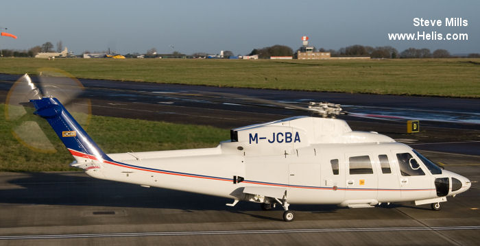 Helicopter Sikorsky S-76C Serial 760807 Register M-JCBD M-JCBA M-OMOO N807A used by JCB (J C Bamford Excavators Ltd). Built 2011. Aircraft history and location