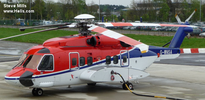 Helicopter Sikorsky S-92A Serial 92-0152 Register PR-BGN G-WNSA N152RM used by CHC do Brasil BHS (BHS Taxi Aereo) ,CHC Scotia ,Sikorsky Helicopters. Built 2010. Aircraft history and location