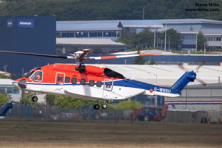 Helicopter Sikorsky S-92A Serial 92-0229 Register VH-LQO G-WNSU C-FEAE N229V used by Lloyd Helicopters ,CHC Scotia ,CHC (Canadian Helicopter Corporation). Built 2013. Aircraft history and location