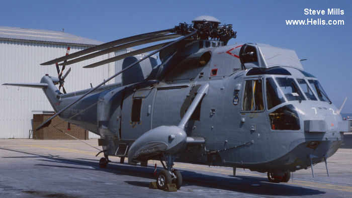 Helicopter Westland Sea King HAS.1 Serial wa 654 Register XV666 used by Developing Assets (UK) Ltd ,Fleet Air Arm RN (Royal Navy). Built 1970. Aircraft history and location