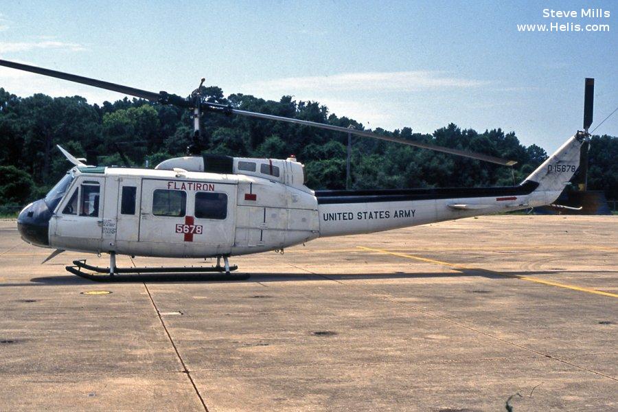 Helicopter Bell UH-1H Iroquois Serial 10608 Register VF-1810 68-15678 used by Oružane snage Bosne i Hercegovine OSBiH (Armed Forces of Bosnia and Herzegovina) ,US Army Aviation Army. Aircraft history and location