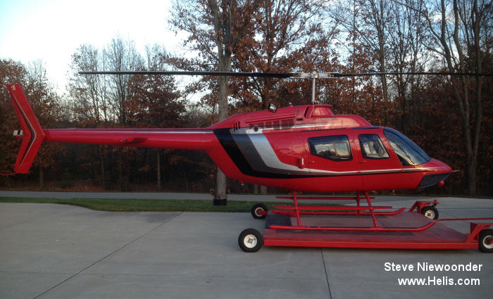 Helicopter Bell OH-58A Kiowa Serial 40853 Register N99SN N67PD 70-15302 used by US Army Aviation. Aircraft history and location