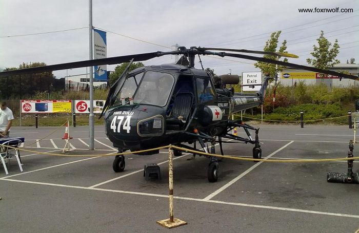 Helicopter Westland Wasp Serial f.9670 Register XT788 G-BMIR used by Fleet Air Arm RN (Royal Navy). Built 1967. Aircraft history and location