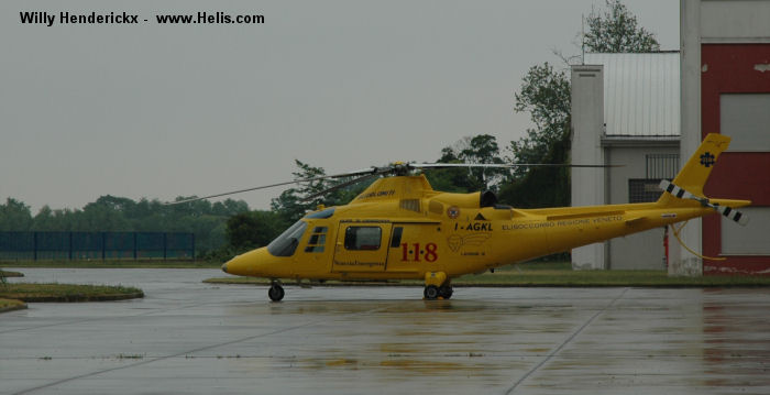 Helicopter Agusta A109K2 Serial 10020 Register SX-HMY I-AGKL used by Elidolomiti SRL (elidolomiti) ,Elilario Italia. Aircraft history and location