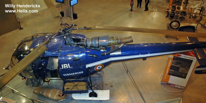Helicopter Aerospatiale SA319B Alouette III Serial 2009 Register 2009 used by Gendarmerie Nationale (French National Gendarmerie). Aircraft history and location