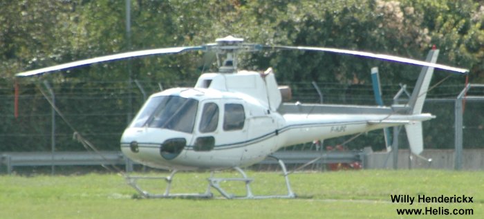 Helicopter Aerospatiale AS350D Astar Serial 1153 Register F-HJPC. Aircraft history and location