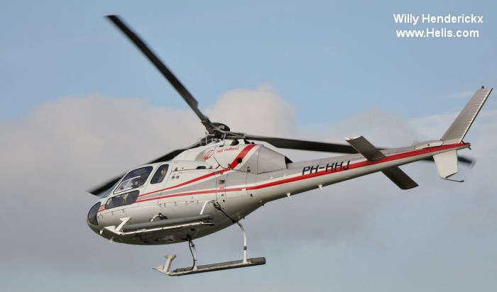Helicopter Aerospatiale AS355F2 Ecureuil 2  Serial 5356 Register PH-HHJ RP-C1556 N300LG N79D used by Heli Holland. Aircraft history and location