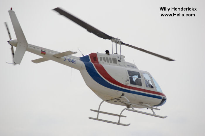 Helicopter Bell 206B-3 Jet Ranger Serial 2550 Register D-HMEI used by Meravo. Aircraft history and location