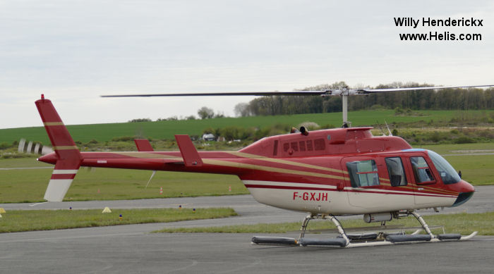 Helicopter Bell 206L Long Ranger Serial 45082 Register F-GXJH D-HHRW N16762 used by PBHélicoptères ,Helicopter Service Wasserthal GmbH (helicopter service wasserthal ltd). Built 1977. Aircraft history and location