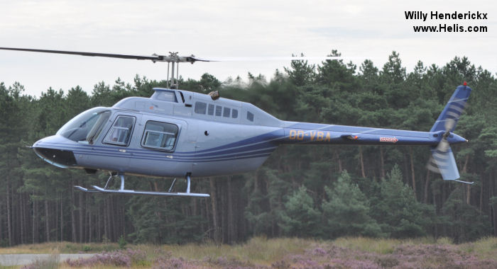 Helicopter Bell 206B-3 Jet Ranger Serial 4535 Register OO-VBA. Aircraft history and location