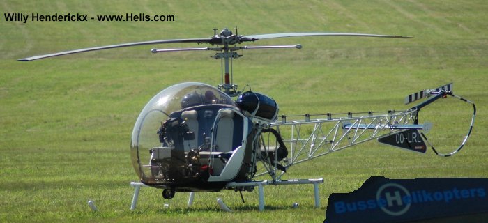 Helicopter Bell 47G-2 Serial 1638 Register OO-LRL. Aircraft history and location