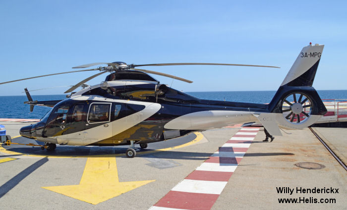 Helicopter Eurocopter EC155B1 Serial 6771 Register G-HCNX M-LIZI 3A-MPG. Built 2007. Aircraft history and location