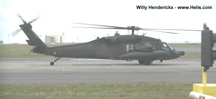 Helicopter Sikorsky UH-60A Black Hawk Serial 70-1179 Register 87-24642 used by US Army Aviation Army. Aircraft history and location