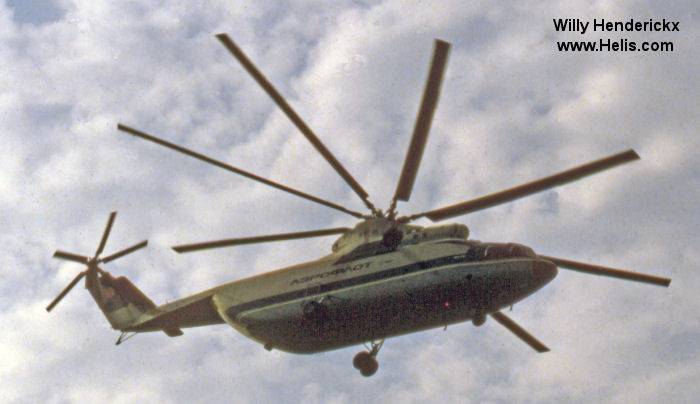 Helicopter Mil Mi-26 Halo Serial 00935232 Register CCCP-06141. Aircraft history and location