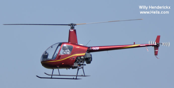 Helicopter Robinson R22 Mariner Serial 2316M Register F-GUSP CN-HTU LQ-BLP used by Policias Provinciales (Argentine Provinces Police Units). Built 1993. Aircraft history and location