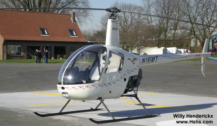 Helicopter Robinson R22 Serial 0062 Register N16MT. Aircraft history and location