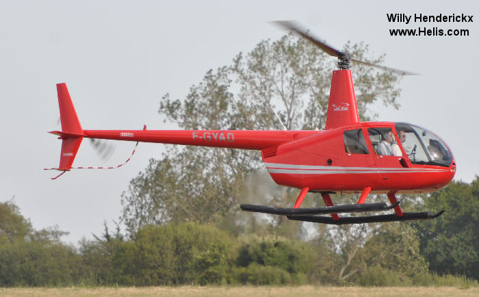Helicopter Robinson R44 Clipper II Serial 11892 Register F-GYAD G-CEYA. Built 2007. Aircraft history and location