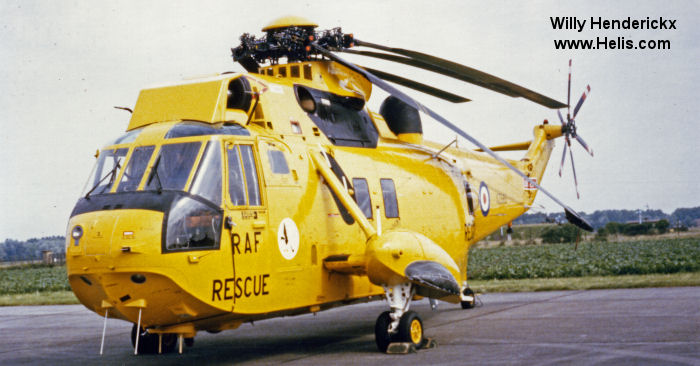 Helicopter Westland Sea King HAR.3 Serial wa 865 Register XZ599 used by Vector Aerospace ,Royal Air Force RAF. Built 1978. Aircraft history and location