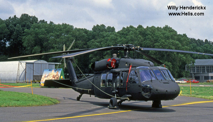 Helicopter Sikorsky UH-60A Black Hawk Serial 70-1035 Register 86-24531 used by US Army Aviation Army. Aircraft history and location