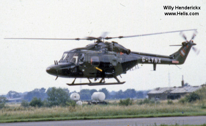 Helicopter Westland Lynx Serial 102 Register G-LYNX G-LYNX/ZA500 ZB500 used by AgustaWestland UK ,Westland ,Army Air Corps AAC (British Army). Aircraft history and location