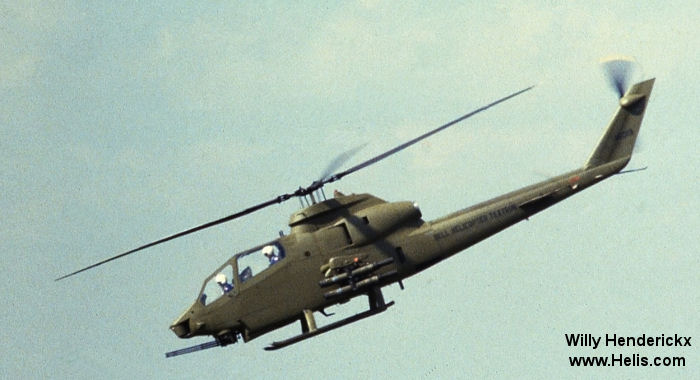 Helicopter Bell AH-1G Cobra Serial 20963 Register 70-16019 used by US Army Aviation Army. Aircraft history and location
