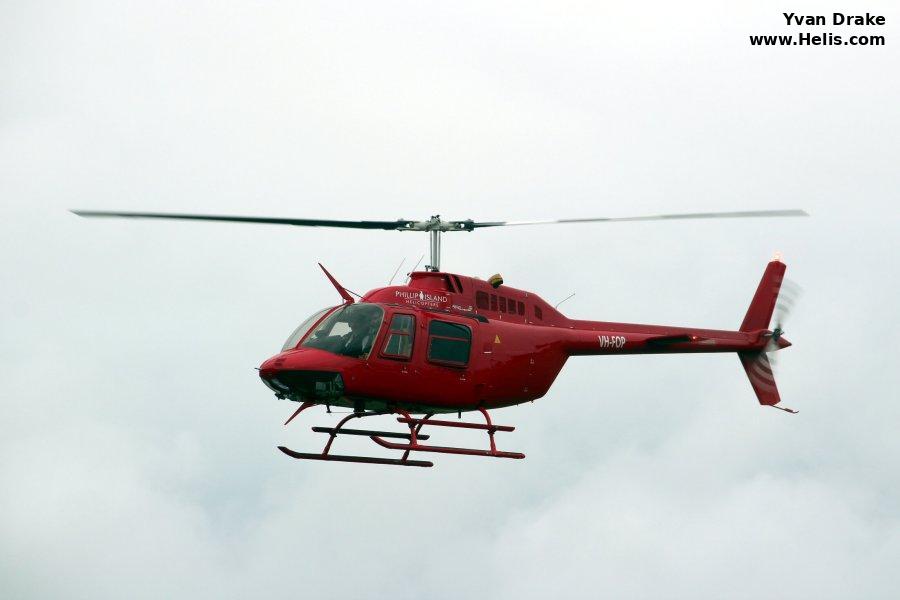 Helicopter Bell 206B-3 Jet Ranger Serial 3192 Register VH-FOP JA9270. Built 1980. Aircraft history and location