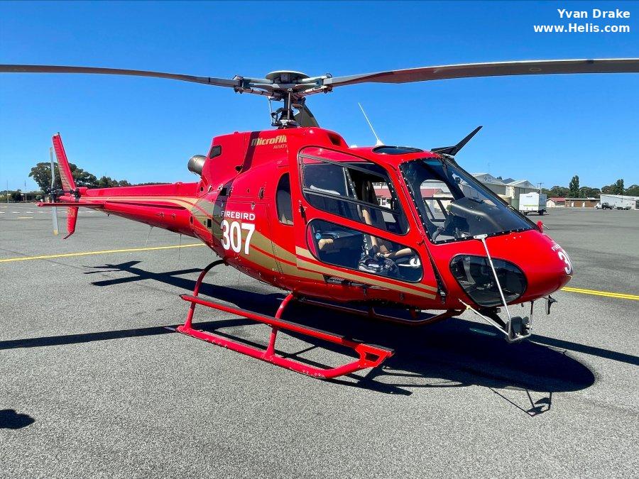 Helicopter Eurocopter AS350B2 Ecureuil Serial 4748 Register VH-LSR N774AE used by Australia Air Ambulances WRHS (Westpac Life Saver Rescue Helicopter Service) ,Microflite ,American Eurocopter (Eurocopter USA). Built 2009. Aircraft history and location