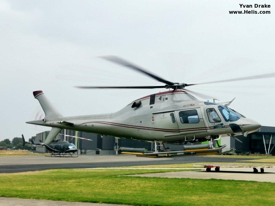 Helicopter AgustaWestland AW119Ke Koala Serial 14775 Register VH-CGW VH-PYO VH-KZE N301YS. Built 2011. Aircraft history and location
