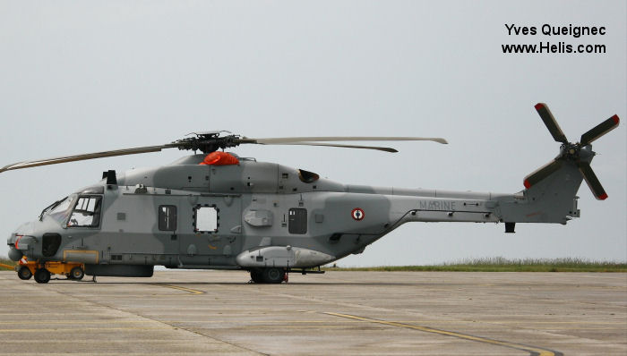 Helicopter NH Industries NH90 NFH Serial 1020 Register used by Aéronautique Navale (French Navy). Aircraft history and location