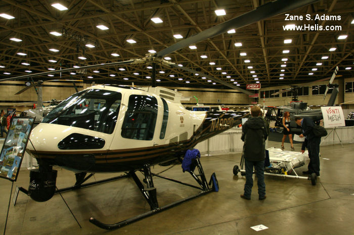 Helicopter Enstrom 480B Serial 5080 Register N571QX N480PD used by Enstrom ,State of Louisiana. Built 2005. Aircraft history and location