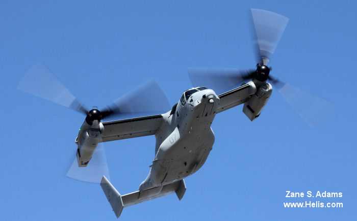 Helicopter Bell MV-22B Osprey Serial D0253 Register 168350 used by US Marine Corps USMC. Aircraft history and location