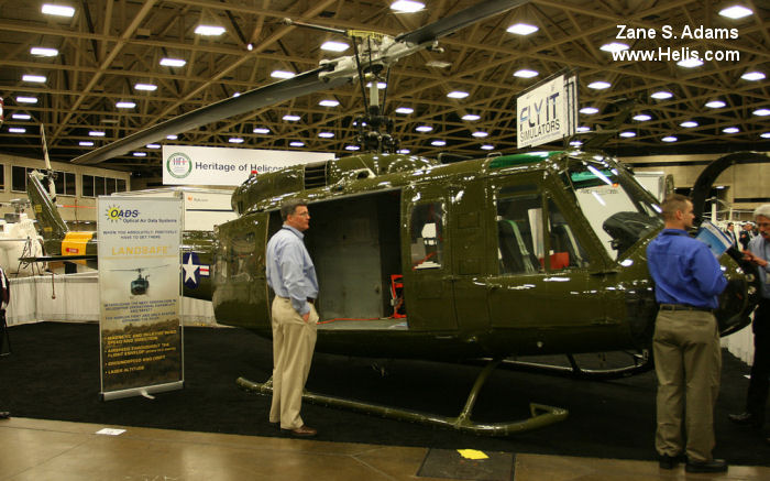 Helicopter Bell UH-1D Iroquois Serial 4260 Register N812SB 64-13553 used by Northwest Helicopters ,US Army Aviation Army. Aircraft history and location